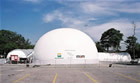 Tenda infl�vel pressurizada Petrobr�s 50 anos